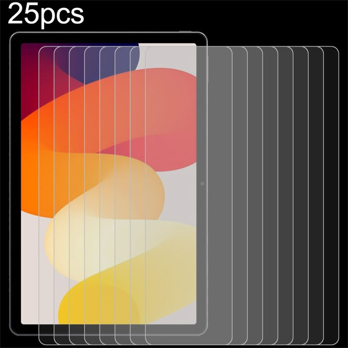 Película de vidrio templado a prueba de explosiones de 25 piezas 9H 0,3 mm, For Redmi Pad 2 SE 9.7 inch 2026, For Xiaomi Pad Mini/Redmi K Pad/Poco F Pad, For Redmi K Pad 2 8.8 inch 2026, For Xiaomi Pad 8/8 Pro/7/7 Pro/Poco Pad X1                       ...