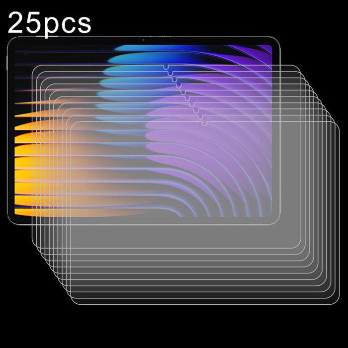 Película de vidrio templado a prueba de explosiones de 25 piezas 9H 0,3 mm, For Redmi Pad 2 SE 9.7 inch 2026, For Xiaomi Pad Mini/Redmi K Pad/Poco F Pad, For Redmi K Pad 2 8.8 inch 2026, For Xiaomi Pad 8/8 Pro/7/7 Pro/Poco Pad X1                       ...