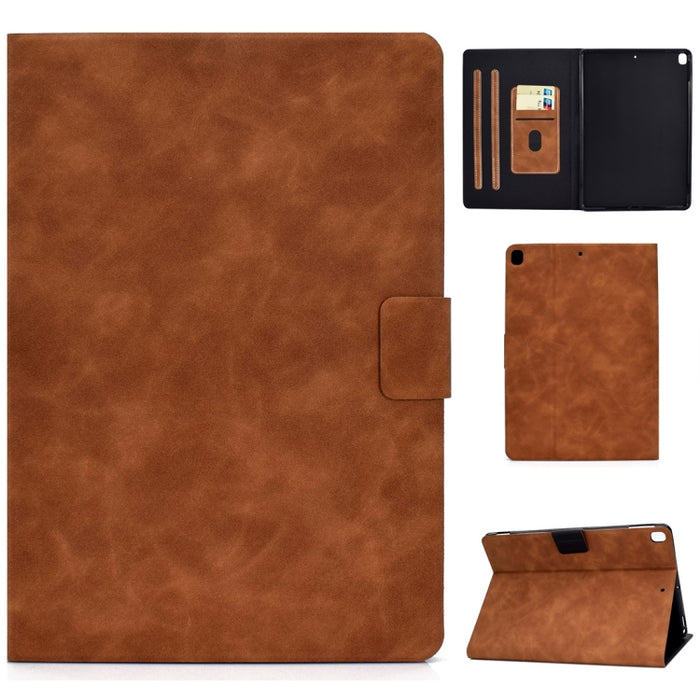 Estuche de cuero con tapa horizontal con textura de piel de vaca con soporte y ranuras para tarjetas y función de suspensión / activación, For iPad Pro 11 (2020) & (2018), For iPad 10.2 / Air (2019) / Pro 10.5, For iPad mini 5 / 4 / 3 / 2 / 1          ...