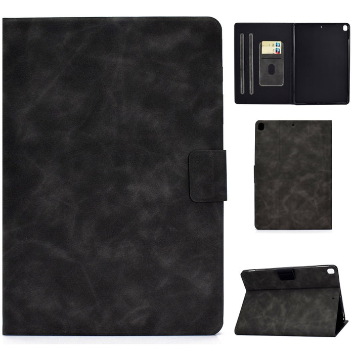 Estuche de cuero con tapa horizontal con textura de piel de vaca con soporte y ranuras para tarjetas y función de suspensión / activación, For iPad Pro 11 (2020) & (2018), For iPad 10.2 / Air (2019) / Pro 10.5, For iPad mini 5 / 4 / 3 / 2 / 1          ...