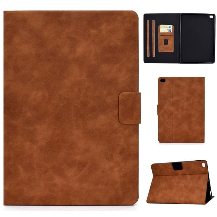 Estuche de cuero con tapa horizontal con textura de piel de vaca con soporte y ranuras para tarjetas y función de suspensión / activación, For iPad Pro 11 (2020) & (2018), For iPad 10.2 / Air (2019) / Pro 10.5, For iPad mini 5 / 4 / 3 / 2 / 1          ...