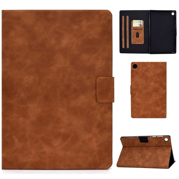 Estuche de cuero con tapa horizontal con textura de piel de vaca con soporte y ranuras para tarjetas y función de suspensión / activación, For iPad Pro 11 (2020) & (2018), For iPad 10.2 / Air (2019) / Pro 10.5, For iPad mini 5 / 4 / 3 / 2 / 1          ...