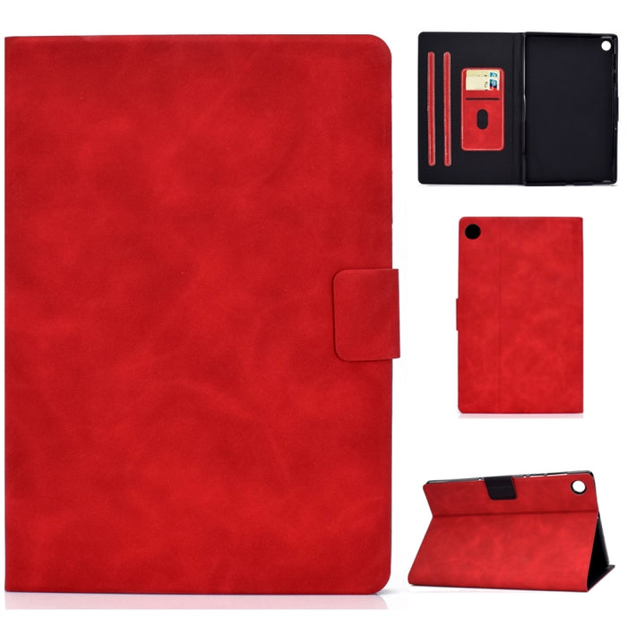 Estuche de cuero con tapa horizontal con textura de piel de vaca con soporte y ranuras para tarjetas y función de suspensión / activación, For iPad Pro 11 (2020) & (2018), For iPad 10.2 / Air (2019) / Pro 10.5, For iPad mini 5 / 4 / 3 / 2 / 1          ...