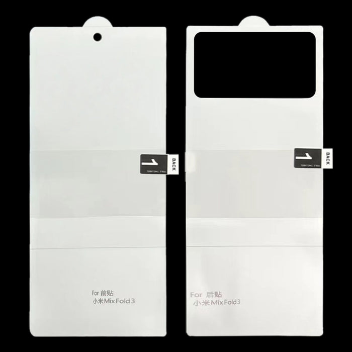 Protector de pantalla completa Película de hidrogel de pantalla frontal + trasera a prueba de explosiones, For Xiaomi Mix Fold 3
