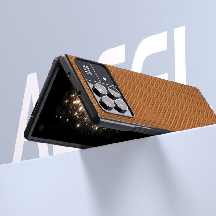 Funda protectora para teléfono con textura de fibra de carbono ABEEL, For Xiaomi Mix Fold 3