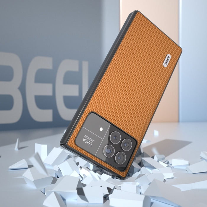Funda protectora para teléfono con textura de fibra de carbono ABEEL, For Xiaomi Mix Fold 3