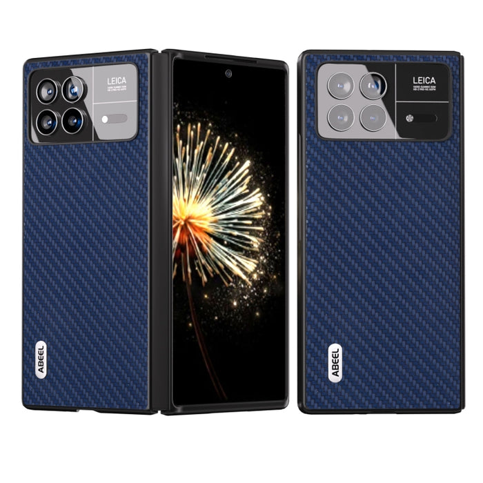 Funda protectora para teléfono con textura de fibra de carbono ABEEL, For Xiaomi Mix Fold 3