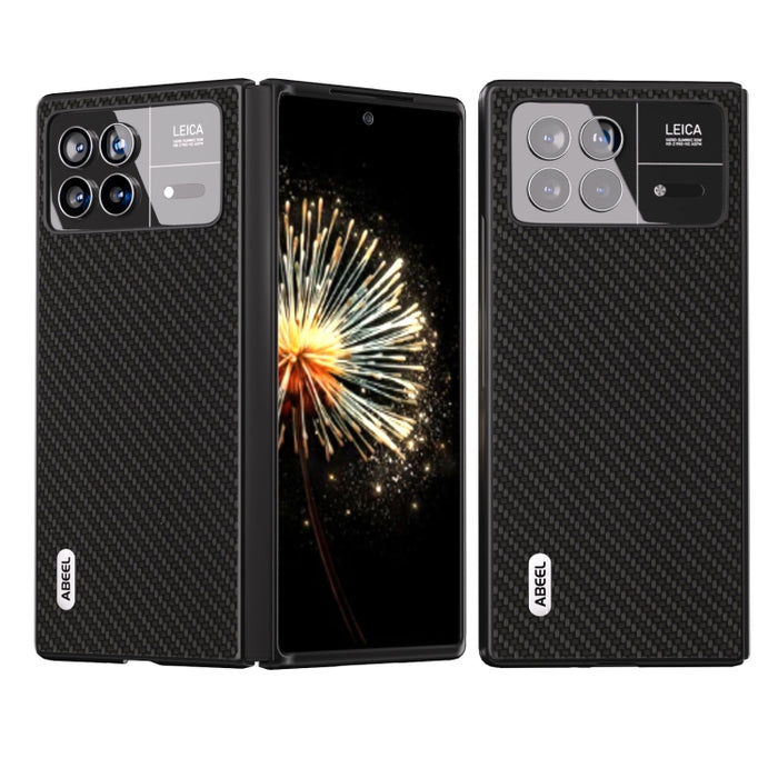 Funda protectora para teléfono con textura de fibra de carbono ABEEL, For Xiaomi Mix Fold 3