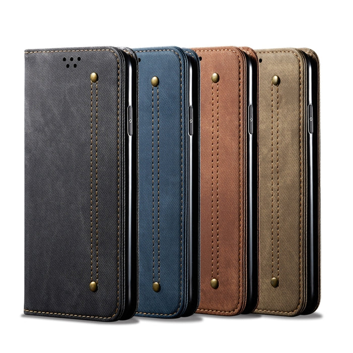 Estuche de cuero con tapa horizontal de estilo casual de textura de mezclilla con soporte y ranuras para tarjetas y billetera, For Huawei Nova 7, For Huawei Nova 7 Pro, For Huawei Nova 7 SE / P40 Lite 5G, For Huawei P Smart(2020), For Huawei Y5P       ...