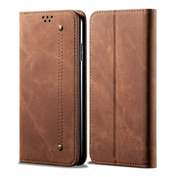 Estuche de cuero con tapa horizontal de estilo casual de textura de mezclilla con soporte y ranuras para tarjetas y billetera, For Huawei Nova 7, For Huawei Nova 7 Pro, For Huawei Nova 7 SE / P40 Lite 5G, For Huawei P Smart(2020), For Huawei Y5P       ...