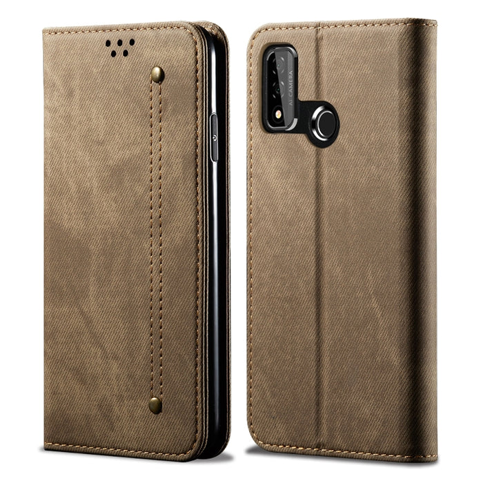 Estuche de cuero con tapa horizontal de estilo casual de textura de mezclilla con soporte y ranuras para tarjetas y billetera, For Huawei Nova 7, For Huawei Nova 7 Pro, For Huawei Nova 7 SE / P40 Lite 5G, For Huawei P Smart(2020), For Huawei Y5P       ...