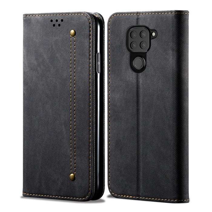 Estuche de cuero con tapa horizontal de estilo casual de textura de mezclilla con soporte y ranuras para tarjetas y billetera, For Huawei Nova 7, For Huawei Nova 7 Pro, For Huawei Nova 7 SE / P40 Lite 5G, For Huawei P Smart(2020), For Huawei Y5P       ...