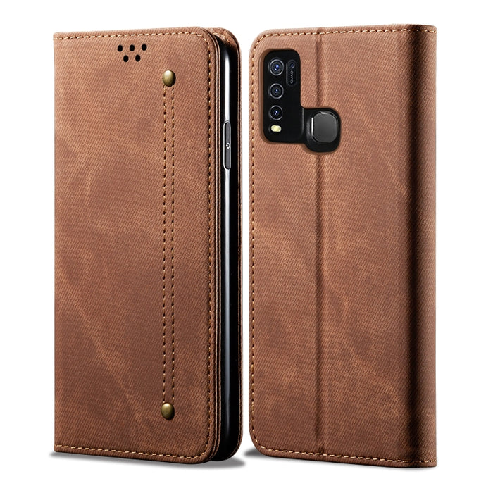 Estuche de cuero con tapa horizontal de estilo casual de textura de mezclilla con soporte y ranuras para tarjetas y billetera, For Huawei Nova 7, For Huawei Nova 7 Pro, For Huawei Nova 7 SE / P40 Lite 5G, For Huawei P Smart(2020), For Huawei Y5P       ...