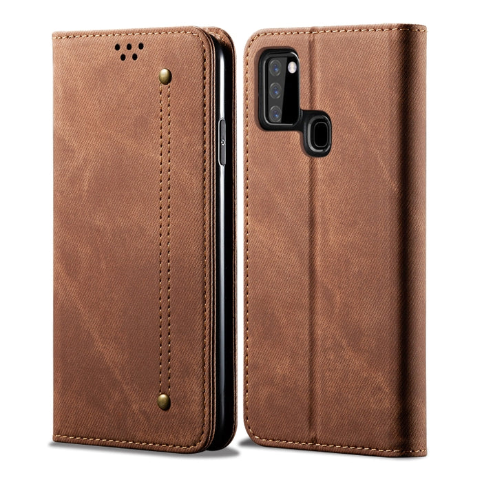 Estuche de cuero con tapa horizontal de estilo casual de textura de mezclilla con soporte y ranuras para tarjetas y billetera, For Huawei Nova 7, For Huawei Nova 7 Pro, For Huawei Nova 7 SE / P40 Lite 5G, For Huawei P Smart(2020), For Huawei Y5P       ...