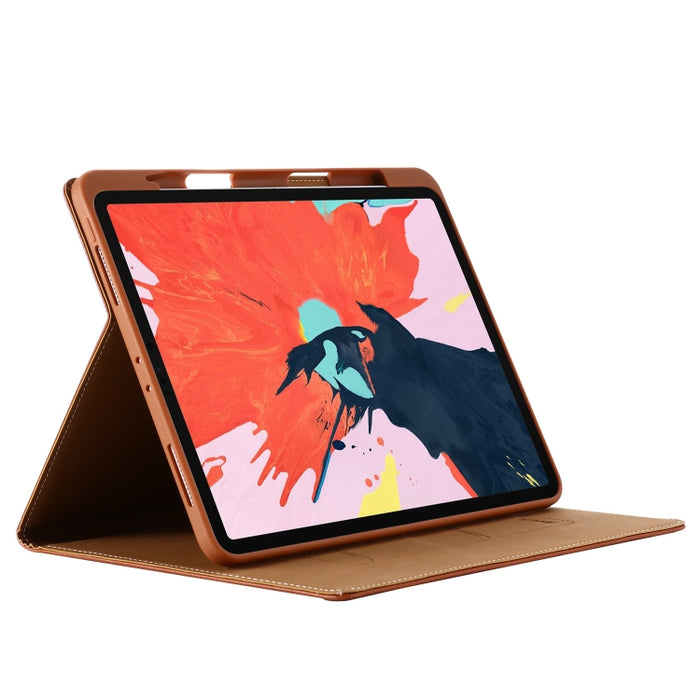 Estuche protector con tapa horizontal GEBEI PU + TPU con soporte y ranuras para tarjetas, For iPad Pro 11 inch (2020)