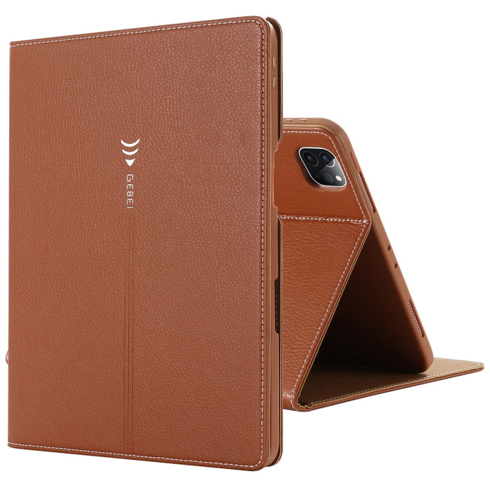 Estuche protector con tapa horizontal GEBEI PU + TPU con soporte y ranuras para tarjetas, For iPad Pro 11 inch (2020)