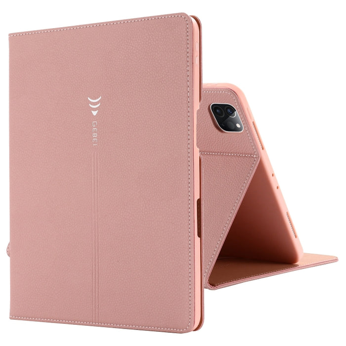 Estuche protector con tapa horizontal GEBEI PU + TPU con soporte y ranuras para tarjetas, For iPad Pro 11 inch (2020)