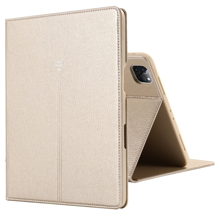 Estuche protector con tapa horizontal GEBEI PU + TPU con soporte y ranuras para tarjetas, For iPad Pro 11 inch (2020)