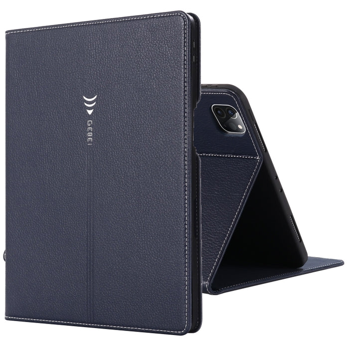 Estuche protector con tapa horizontal GEBEI PU + TPU con soporte y ranuras para tarjetas, For iPad Pro 11 inch (2020)