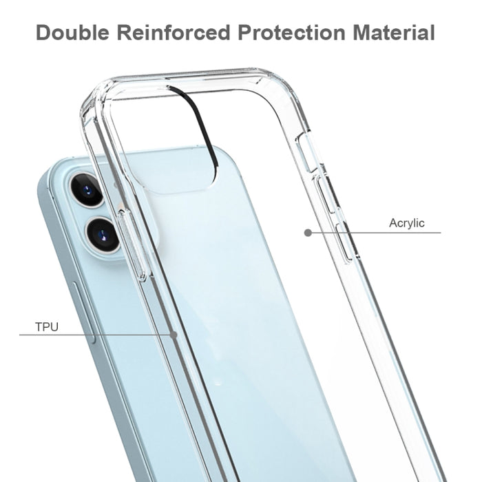 TPU a prueba de golpes a prueba de arañazos + funda protectora acrílica, For iPhone 12 mini, For iPhone 12 / 12 Pro, For iPhone 12 Pro Max