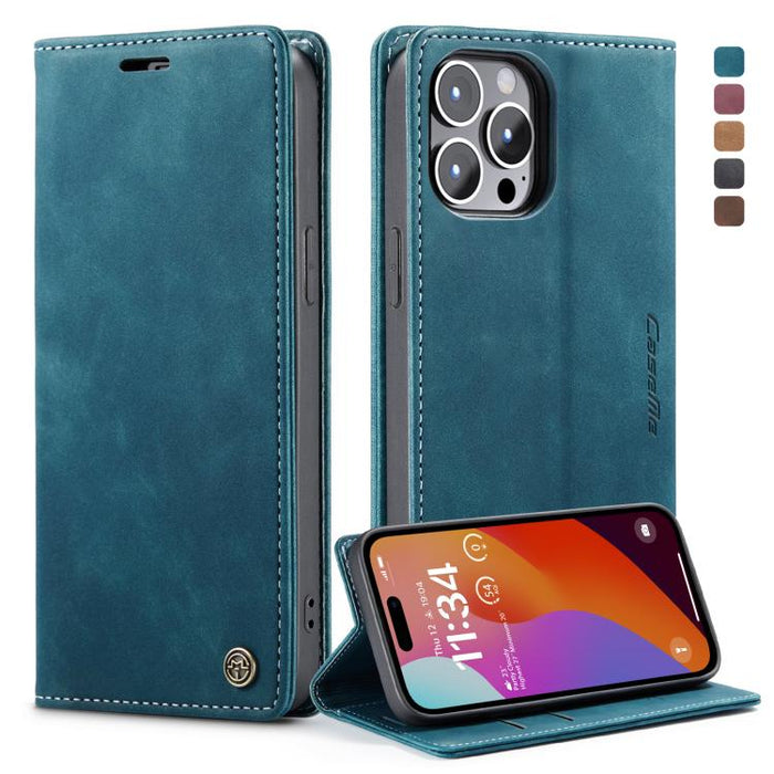 CaseMe 013 Funda de teléfono de cuero con tapa horizontal multifuncional, For iPhone 15 Pro Max, For iPhone 15 Pro, For iPhone 15 Plus, For iPhone 15