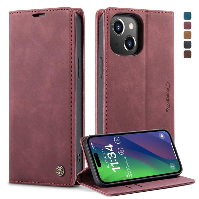 CaseMe 013 Funda de teléfono de cuero con tapa horizontal multifuncional, For iPhone 15 Pro Max, For iPhone 15 Pro, For iPhone 15 Plus, For iPhone 15