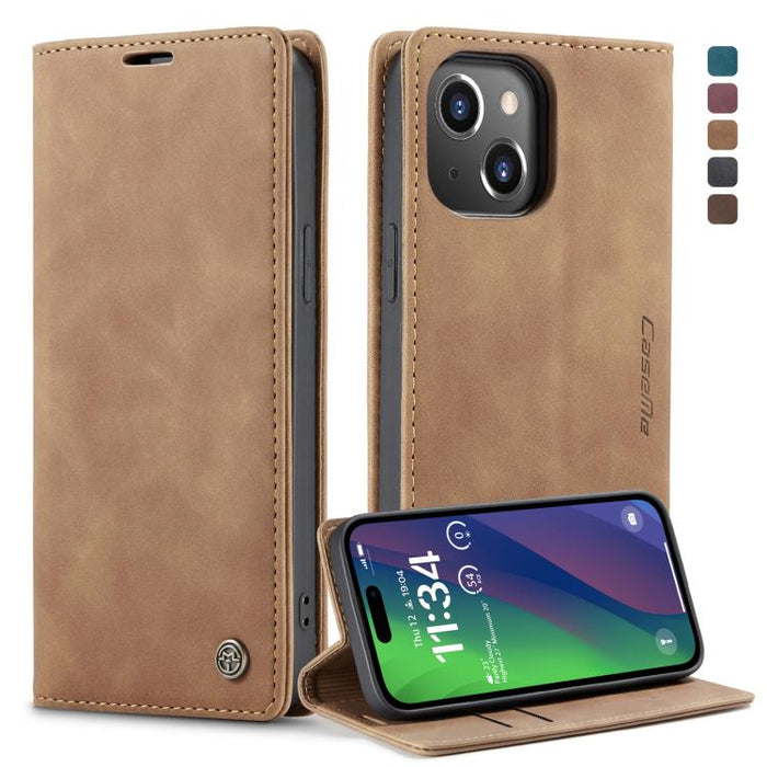 CaseMe 013 Funda de teléfono de cuero con tapa horizontal multifuncional, For iPhone 15 Pro Max, For iPhone 15 Pro, For iPhone 15 Plus, For iPhone 15