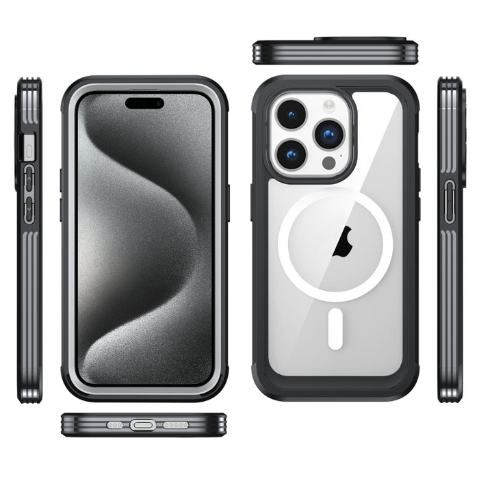 Funda resistente magnética para teléfono Life Waterproof MagSafe, For iPhone 15 Pro Max, For iPhone 15 Pro, For iPhone 15 Plus, For iPhone 15