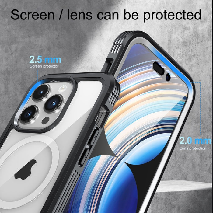 Funda resistente magnética para teléfono Life Waterproof MagSafe, For iPhone 15 Pro Max, For iPhone 15 Pro, For iPhone 15 Plus, For iPhone 15
