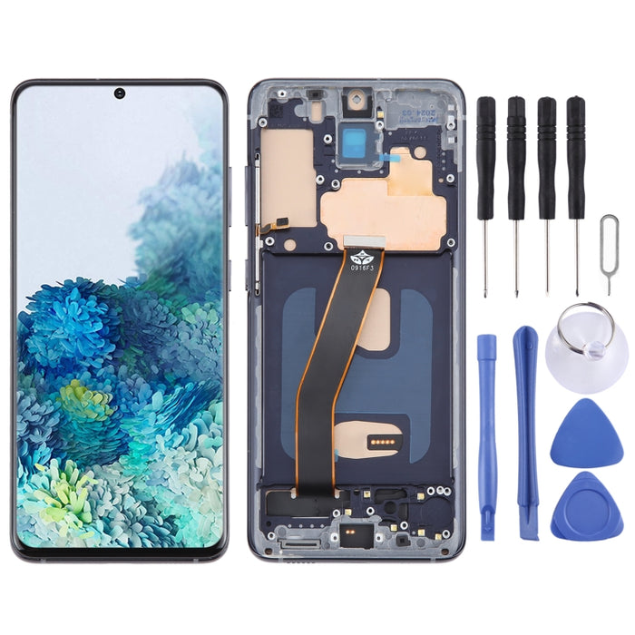Montaje completo del digitalizador de pantalla LCD TFT con marco