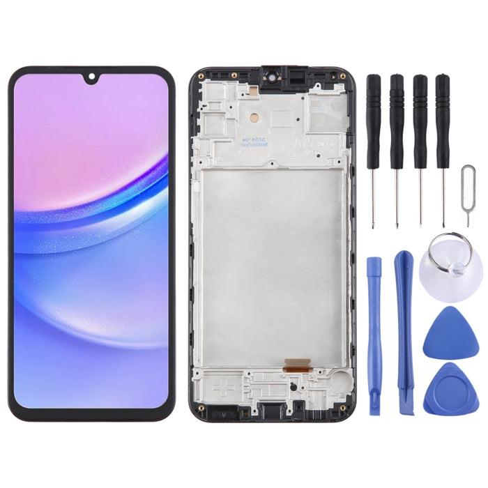 Montaje completo del digitalizador de pantalla LCD TFT con marco