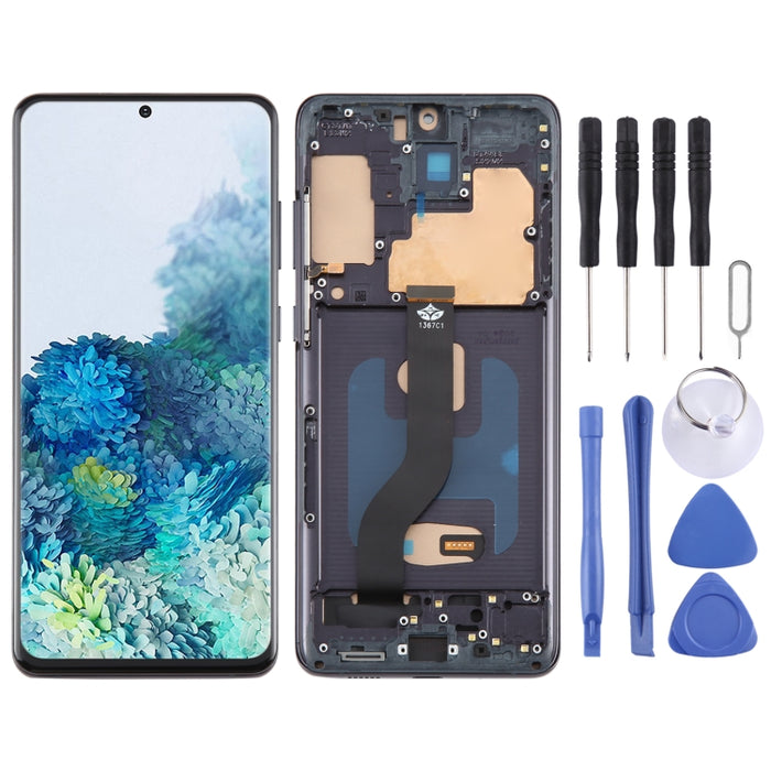 Montaje completo del digitalizador de pantalla LCD TFT con marco