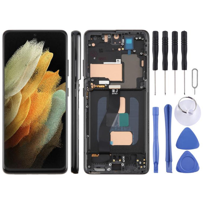 Montaje completo del digitalizador de pantalla LCD TFT con marco
