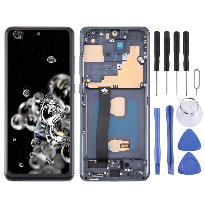 Montaje completo del digitalizador de pantalla LCD TFT con marco