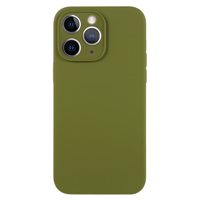 Caja del teléfono del poro fino del silicón líquido del color puro, For iPhone 11 Pro Max, For iPhone 11
