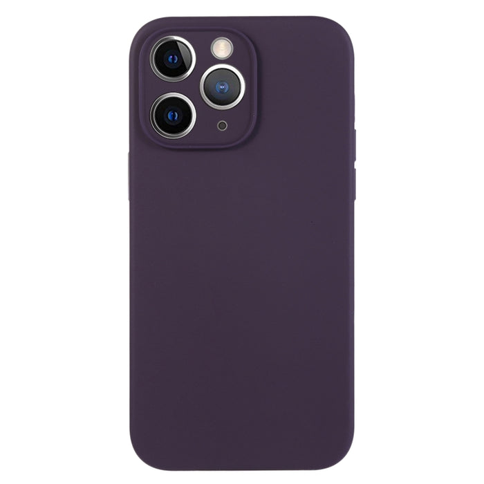 Caja del teléfono del poro fino del silicón líquido del color puro, For iPhone 11 Pro Max, For iPhone 11