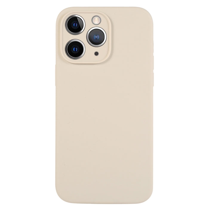 Caja del teléfono del poro fino del silicón líquido del color puro, For iPhone 11 Pro Max, For iPhone 11