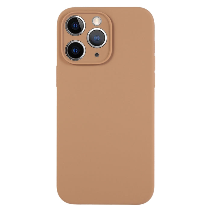 Caja del teléfono del poro fino del silicón líquido del color puro, For iPhone 11 Pro Max, For iPhone 11