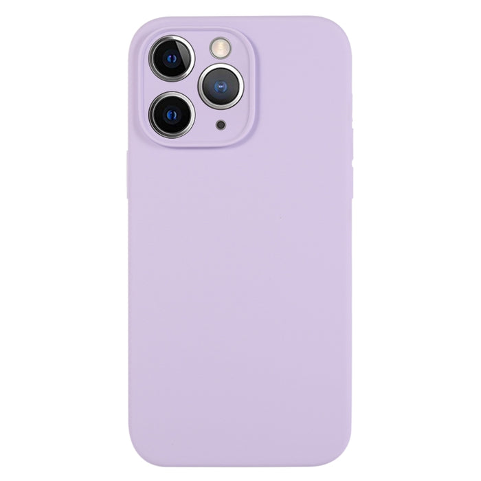 Caja del teléfono del poro fino del silicón líquido del color puro, For iPhone 11 Pro Max, For iPhone 11