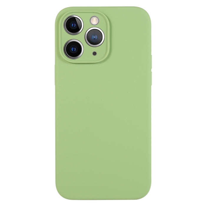 Caja del teléfono del poro fino del silicón líquido del color puro, For iPhone 11 Pro Max, For iPhone 11