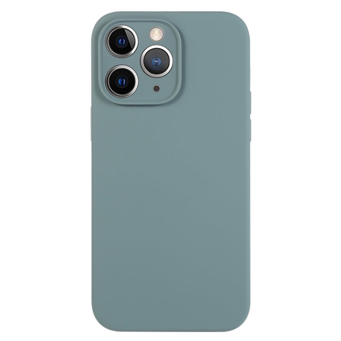 Caja del teléfono del poro fino del silicón líquido del color puro, For iPhone 11 Pro Max, For iPhone 11