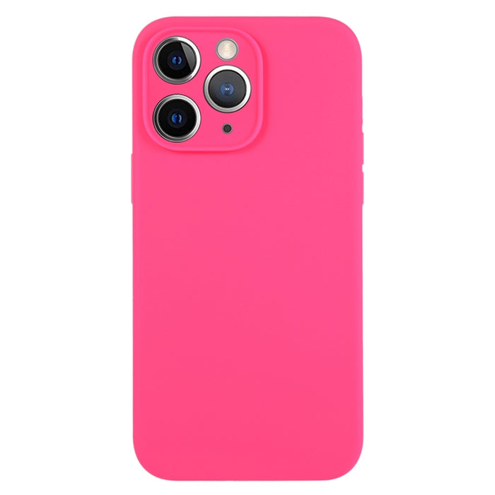 Caja del teléfono del poro fino del silicón líquido del color puro, For iPhone 11 Pro Max, For iPhone 11