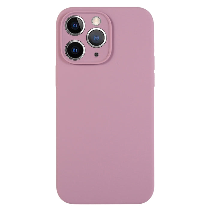 Caja del teléfono del poro fino del silicón líquido del color puro, For iPhone 11 Pro Max, For iPhone 11