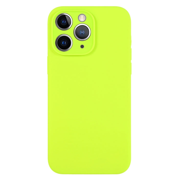 Caja del teléfono del poro fino del silicón líquido del color puro, For iPhone 11 Pro Max, For iPhone 11