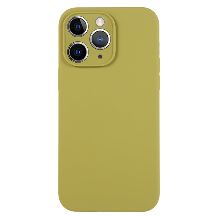 Caja del teléfono del poro fino del silicón líquido del color puro, For iPhone 11 Pro Max, For iPhone 11