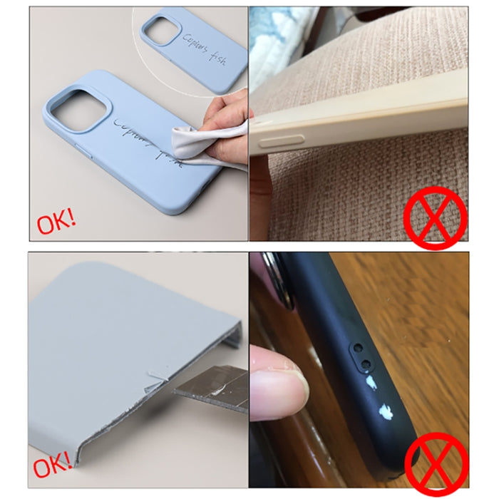 Caja del teléfono del poro fino del silicón líquido del color puro, For iPhone 11 Pro Max, For iPhone 11