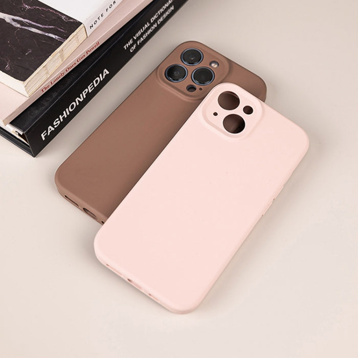 Caja del teléfono del poro fino del silicón líquido del color puro, For iPhone 11 Pro Max, For iPhone 11