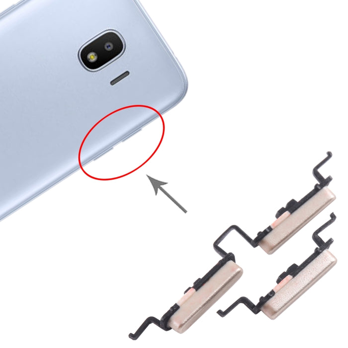 10 botones de encendido + botón de control de volumen., For Samsung Galaxy J4 SM-J400, For Samsung Galaxy A8 2018 SM-A530, For Samsung Galaxy A8+ 2018 SM-A730