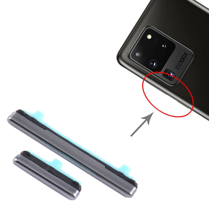 10 botones de encendido + botón de control de volumen., For Samsung Galaxy S20 Ultra SM-G988, For Samsung Galaxy Note10 Lite SM-N770