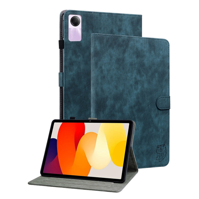 Funda para tableta de cuero con tapa y patrón de tigre, For Xiaomi Redmi K Pad 8.8 inch, For Redmi Pad 2 / Redmi Pad SE 11 2025, For Xiaomi Pad 7 / Pad 7 Pro, For Xiaomi Redmi Pad SE 8.7, For Xiaomi Redmi Pad Pro 12.1, For Xiaomi Redmi Pad SE 11 inch